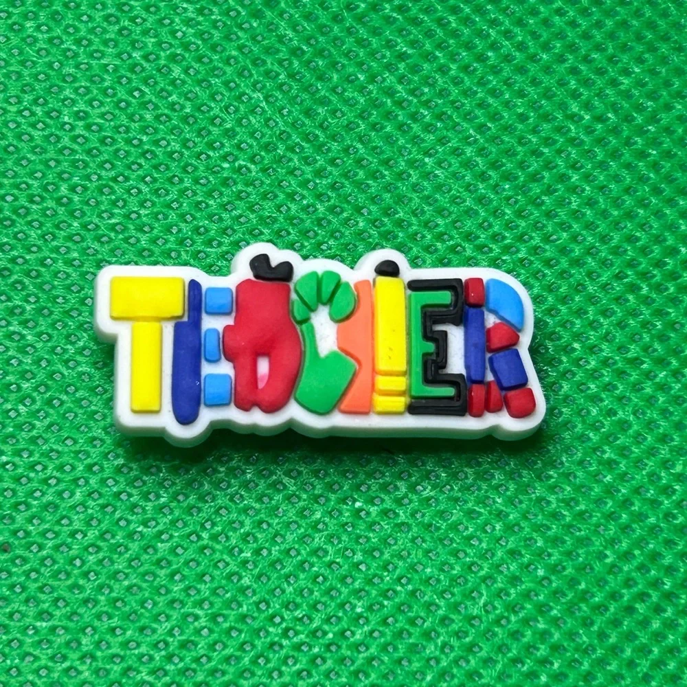 🌼 (5/$10 or 10/$15) NEW “I LOVE School” Croc Charm Collection Teacher Crayons